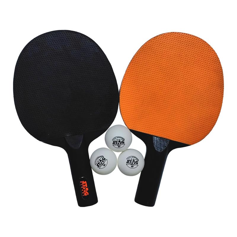STAG GLOBAL (2024 Model) Series 1 Table Tennis Playset (2 Racquets & 3 Balls)