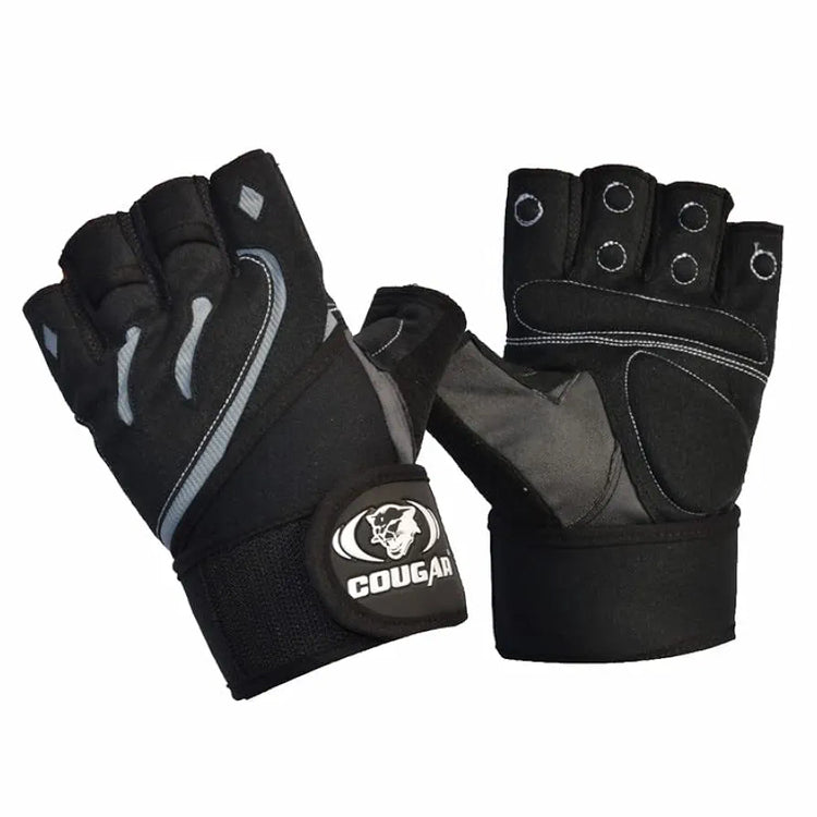 COUGAR Monster Foam Padded Leather Gym Gloves, Suitable for Weight Lifting, Cycling, Exercise, Fitness, Gym Training and General Workouts for Men/Women 