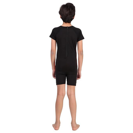 VIVA SWIMMING Half Sleeves Swimwear Suit Costume for Kids For Practicing Swimming, Diving, Cycling, Aerobics