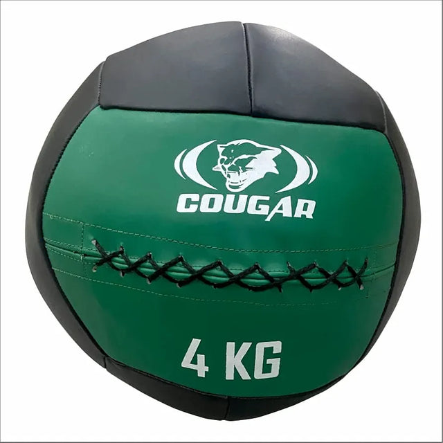COUGAR Max Medicine Crossfit Fitness Wall Ball | Foam Filled Heavy Duty 4kg | Non Tearing Fabric for Unisex Strength Training | Non Slip Textured for Home Gym Fitness Workout