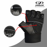 COUGAR Monster Foam Padded Leather Gym Gloves, Suitable for Weight Lifting, Cycling, Exercise, Fitness, Gym Training and General Workouts for Men/Women 