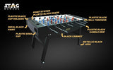 Stag Global Foosball Table| Premium Table Soccer for Kids, Adults with Cup Holders| Ideal for Home & Club| KIBI SPORTS