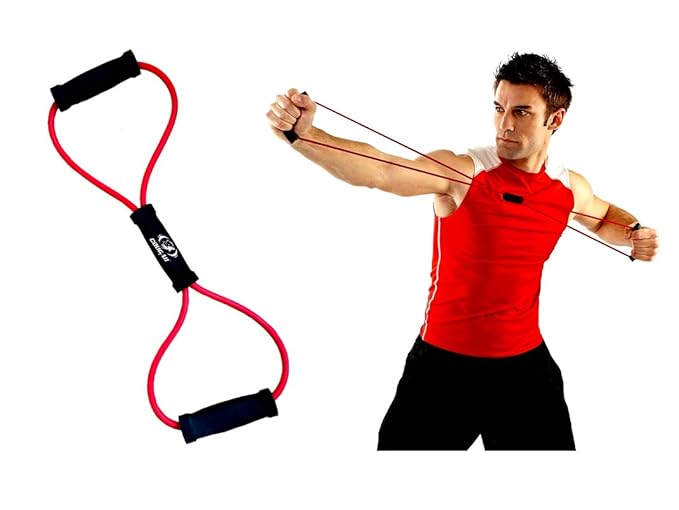 Cougar Latex Chest Expander Yoga Figure 8 Toner | Kibi Sports