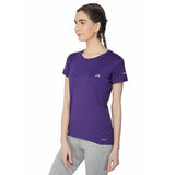 Vector X OGT-107 Girls Round Neck 4-Way Stretch T-Shirt(Orchid-Pink-XXL)