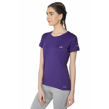 Vector X OGT-107 Girls Round Neck 4-Way Stretch T-Shirt(Orchid-Pink-XXL)