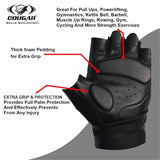COUGAR Titan Foam Padded Leather Gym Gloves, Suitable for Weight Lifting, Cycling, Exercise, Fitness, Gym Training and General Workouts for Men/Women 