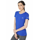 Vector X OGT-107 Girls Round Neck 4-Way Stretch T-Shirt(Orchid-Pink-XXL)