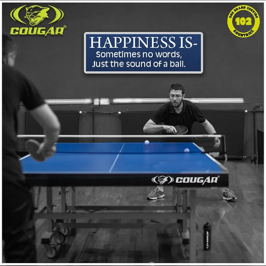 Cougar TT Table, Competition Matt Finish Table Tennis Table  with Table Cover