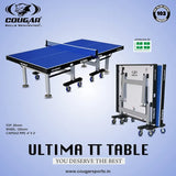 Cougar TT Table, Ultima Matt Finish Table Tennis Table  with Table Cover