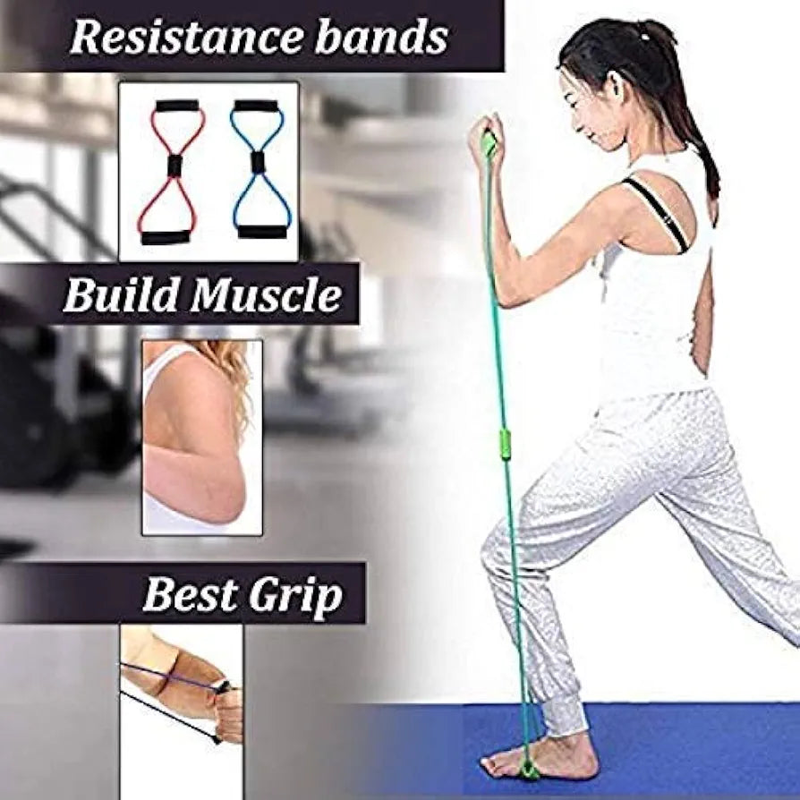 Cougar Latex Chest Expander Yoga Figure 8 Toner for Men and Women, 