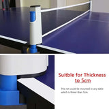 COUGAR Table Tennis Net with Push Clamps, Portable TT Net, Retractable Table Tennis Net for Any Table