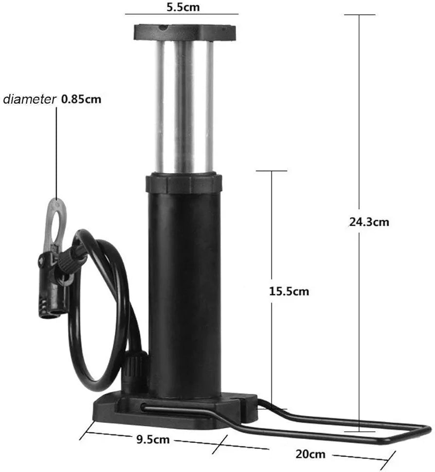 COUGAR Neo Mini Foot Pump Portable Light Weight Foot Pump for Bike,scooty,Bicycle,Football,Hand Ball inflator