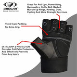 COUGAR Monster Foam Padded Leather Gym Gloves, Suitable for Weight Lifting, Cycling, Exercise, Fitness, Gym Training and General Workouts for Men/Women 