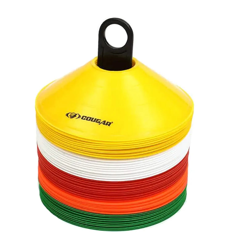 COUGAR Cone Marker, Cone Marker Set, Saucer Cones - Pack of 20, Space Marker, Ground Marker , Agility Training Equipment