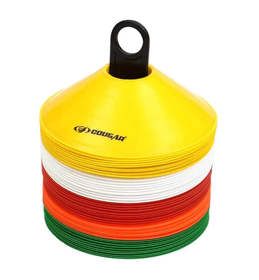 COUGAR Cone Marker, Cone Marker Set, Saucer Cones - Pack of 20, Space Marker, Ground Marker , Agility Training Equipment