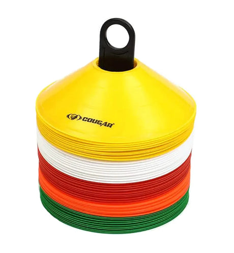 COUGAR Cone Marker, Cone Marker Set, Saucer Cones - Pack of 20, Space Marker, Ground Marker , Agility Training Equipment