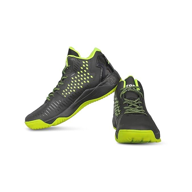 VECTOR X Bb-22 Basketball Shoes For Men (Black, Green)