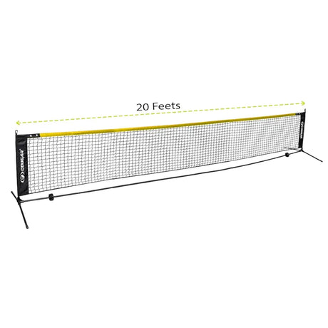 COUGAR Mini Tennis Net Set 6m – Portable Steel Frame with Carry Bag | Foldable, Easy Assembly Training Net for Kids & Adults | Ideal for Coaching, Backyard & Court Practice