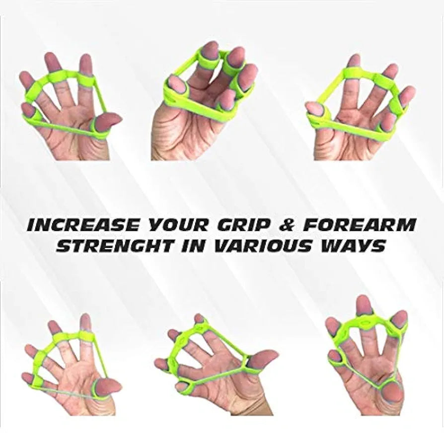 Cougar Finger Resistance Bands Finger Grip Exerciser Strengtheners Trainer Hand Resistance Bands for Forearm Exercise/Guitar Finger Pack of 3 Pieces