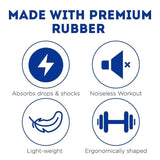 Cougar 2.5 Kg Hexa Fixed Dumbbells, Rubber Coated Hex Dumbbell Set, 1 set of Men's Dumbbell Set For Home Gym Exercise & Fitness- Black