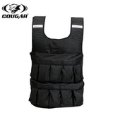 COUGAR VAPOR Comfortable Durable Adjustable Practical Weighted Vest | 10kg Load Capacity | Reflective Strips, Phone Pocket, Heavy-Duty Fabric | Ideal for Running, Gym, Cardio & Strength Training