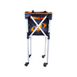 COUGAR Tennis Ball Travel Cart – 150 Ball Capacity with Detachable Nylon Bag, Lightweight Aluminum Frame, Integrated Wheels with Brake Locks, Foldable Design for Coaching and Court Use