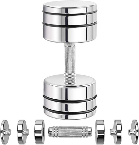 KAKSS Steel Dumbbells Ultracompact Adjustable 2.5kg 5kg 7.5kg 10kg 15kg 25kg Chrome Dumbbell With Ho | Kakss Exporters (Kakss