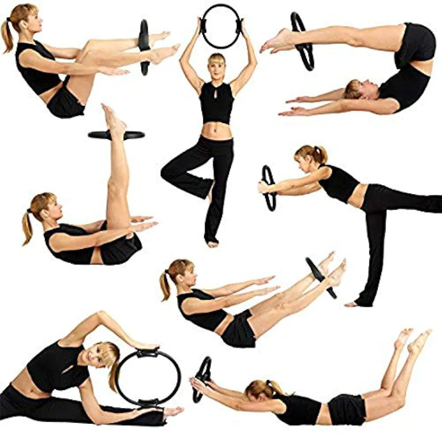 Cougar Foam Circle Exercise Pilates Ring with Full Body Toning Fitness for Yoga, Streching, Relaxation and Improving Backbands