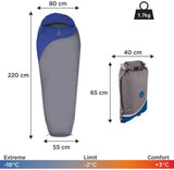 COLEMAN Pathfinder Sleeping Bag (-2 Deg C to -18 deg C)