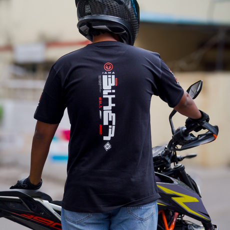 OM3GA Superider - T-Shirt - Black | 100kmph