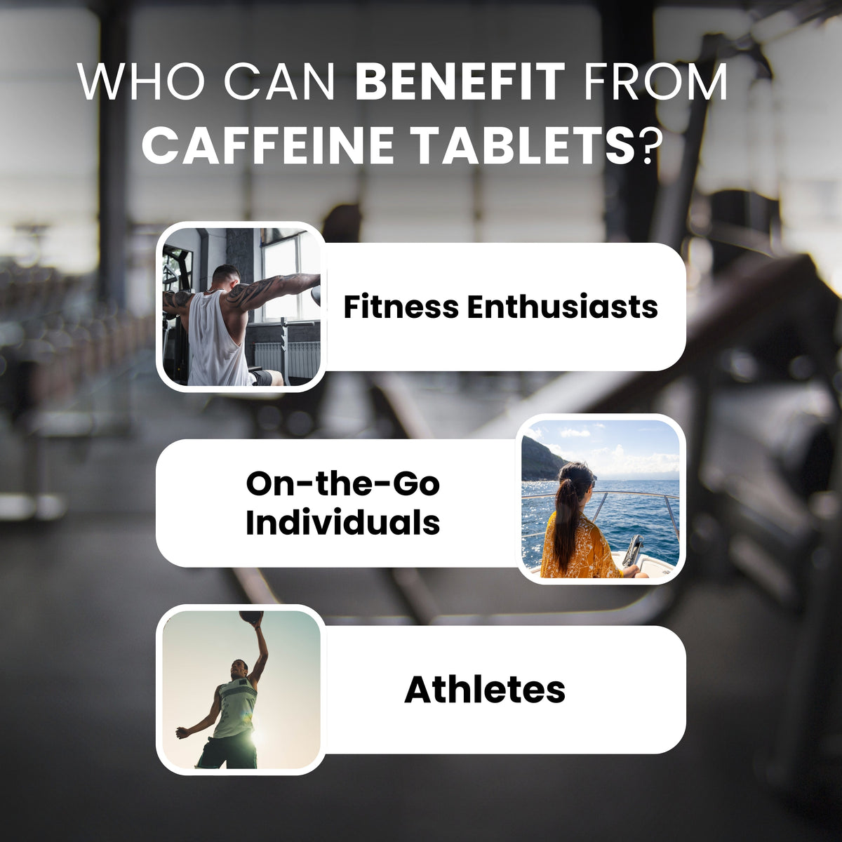 Caffeine 200mg Tablets Energy, Focus & Stamina Support | 120 Veg Tablets