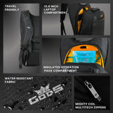 RAPTR H2O - 15 ltrs - Rider laptop backpack (15.6 inch laptops) (compatible with upto 2L hydration packs)