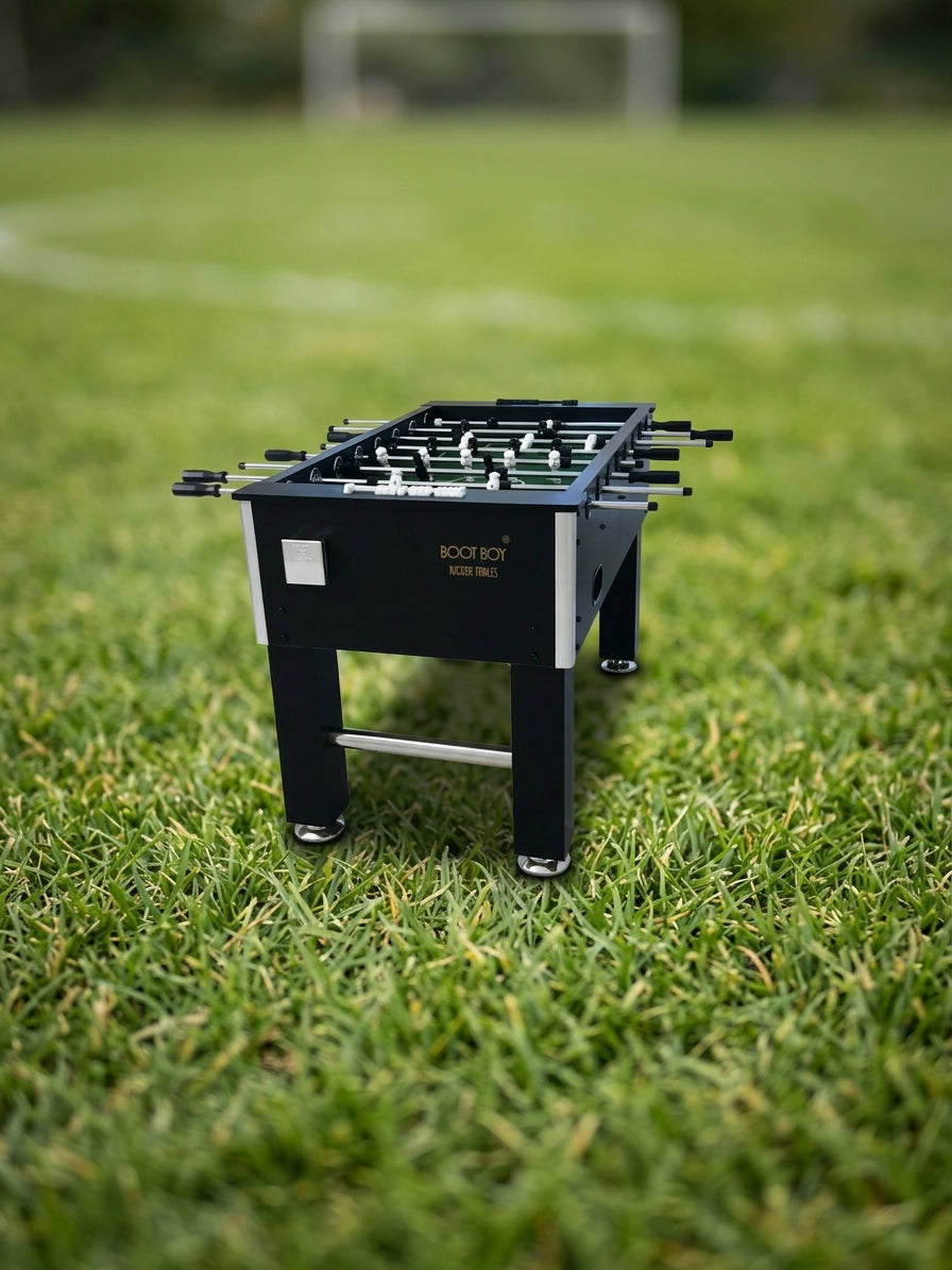 Black Color Foosball Table | Soccer Table | Kibi Sports - bg-swap