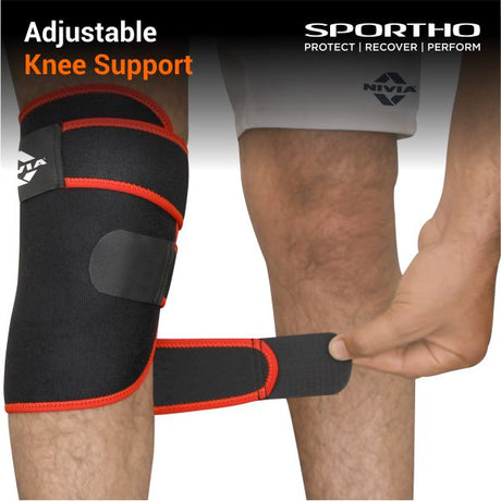 Nivia Adjustable Knee Support with Velcro