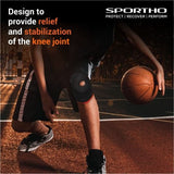 Nivia Sports Knee Support with Patella Hole Slip-In