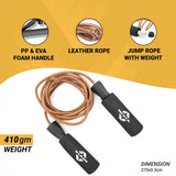Nivia Leather Jump Rope with weight