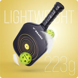 Vector X Graphite Pickle Bat 16 MM, Lightweight Carbon Fiber Material, Face Honeycomb Composite Core Paddle Low Edge Guard, Durable, Lightweight Pickleball Racket
