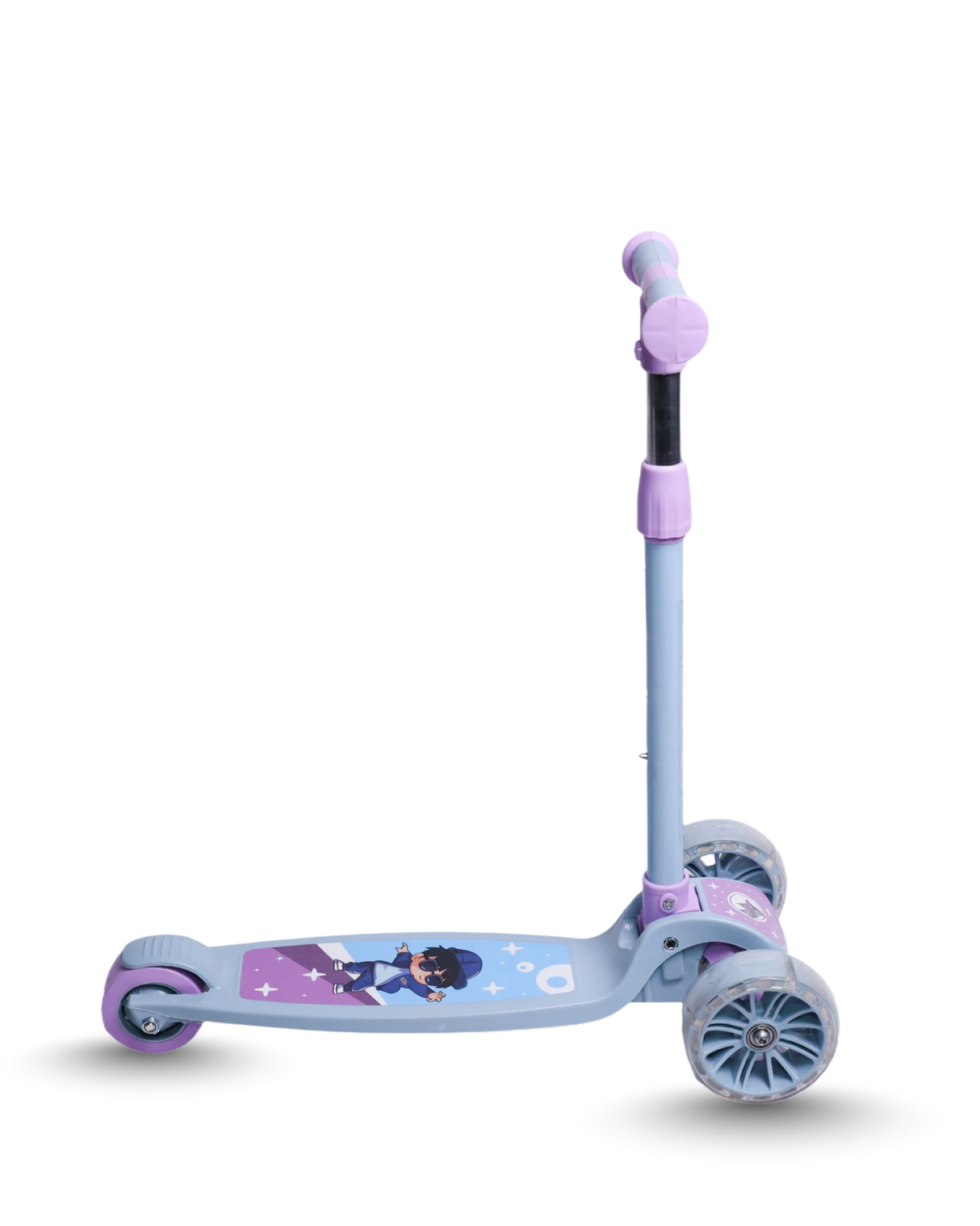 3-Wheel Kick Scooter With LED Wheels