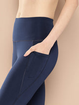 Slit Bootcut Navy Blue