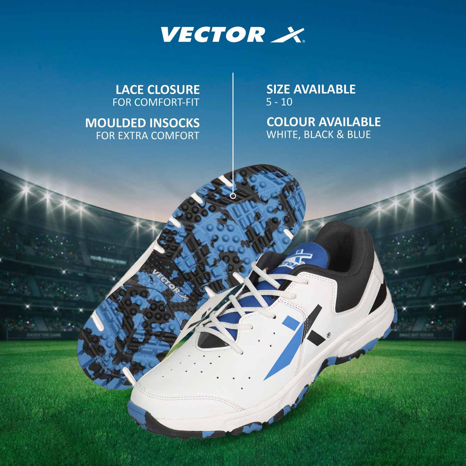 Vector X CKT-500 Cricket Shoes for Men