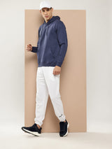 NAVY FLEECE HOODIE