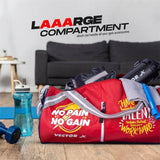 Vector X No Pain Gym Duffel 22L Sports Bag for Men and Women with Shoes Compartment Polyester | Front Utility Pocket |Durable Base | Adjustable Shoulder Strap
