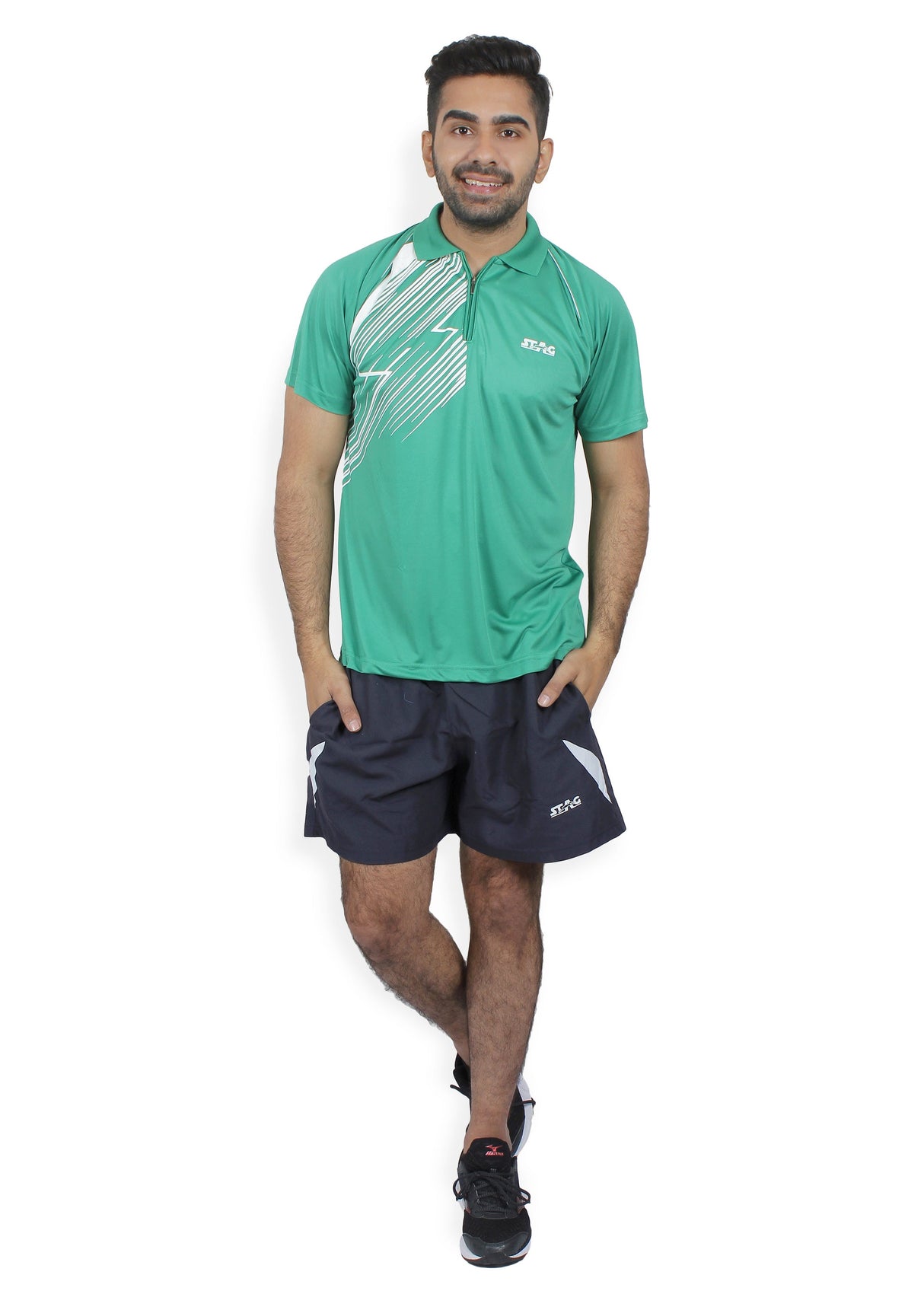 STAG GLOBAL Printex Men's Athletic Fit Polo T-Shirt | Solid Sportswear for Active & Casual Use
