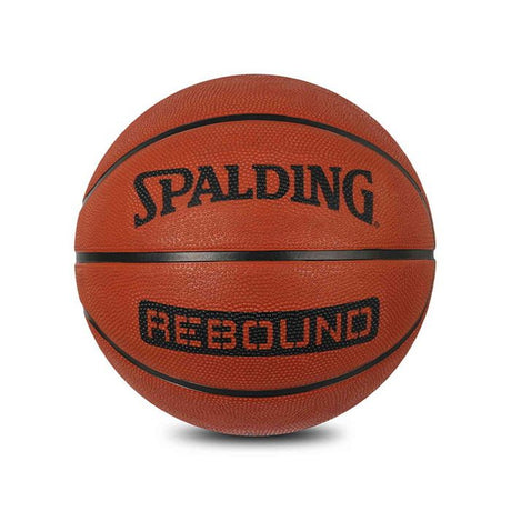 Spalding 8 Panel Rebound Rubber Moulded Indoor/Outdoor Basketball with Butyl Bladder, Suitable for Practice/Match/Training + Free Air Needle