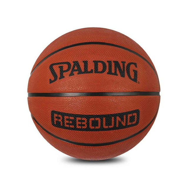 Spalding 8 Panel Rebound Rubber Moulded Indoor/Outdoor Basketball with Butyl Bladder, Suitable for Practice/Match/Training + Free Air Needle