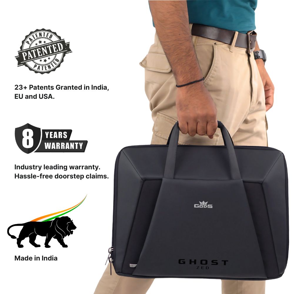 Ghost ZED Business Laptop Messenger Bag – 16L Sling for Men & Women | Fits 15.6” Laptop | Water-Resistant | Office, Work & Travel Companion