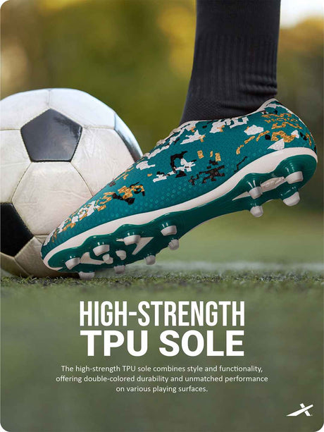 Vector X legacy 3D Texture Imported TPU Fusing Upper with Electroplating Sole Football Shoes