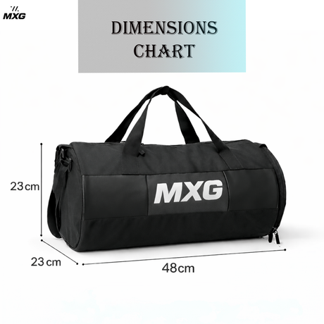 MXG Move X 26L Gym Bag for Men & Women | Durable Polyester Duffle Bag with Adjustable Strap | Fitness, Workout & Travel - Image 7 | KIBI SPORTS