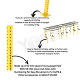 Freestanding CrossFit Rig - 24 Ft with Monkey Bar