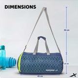 Vector X Vibe 26 LTR Duffle Gym Bag for Men & Women |Adjustable Shoulder Bag |Water Resistant |Sports & Travel Bag with Shoe Compartment & Side Pocket